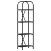 vidaXL Kirjahylly 4 tasoa 40 x 30 x 146 cm Tekninen puu Musta tammi.