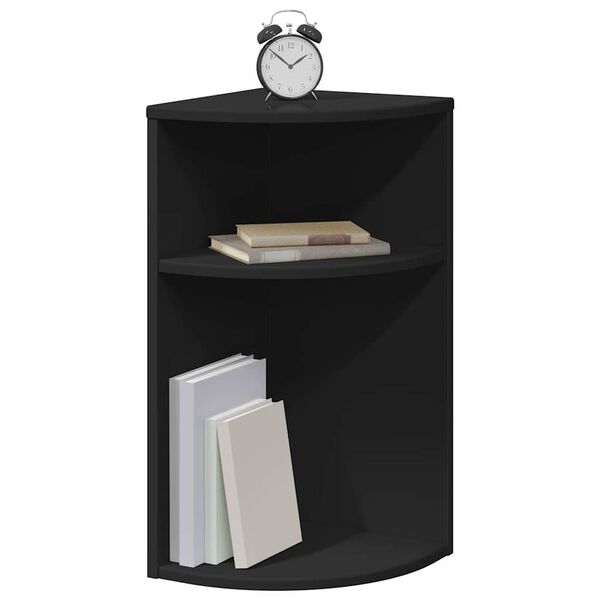 vidaXL P&auml;&auml;typ&ouml;yt&auml; Musta 29,6 x 29,6 x 60 cm Tekninen puu