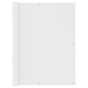 vidaXL Parvekkeen suoja valkoinen 120x500 cm Oxford kangas