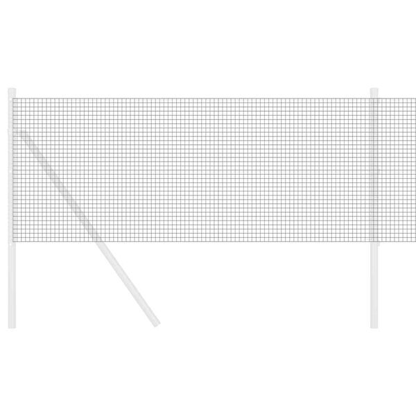 vidaXL Hitsattu lankaa Harmaa 0.8 x 10 m Teräs
