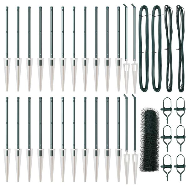 vidaXL Aitalatu Vihre&auml; 50 x 1 m (36 mm verkko) Ter&auml;st&auml; ja PVC:t&auml;