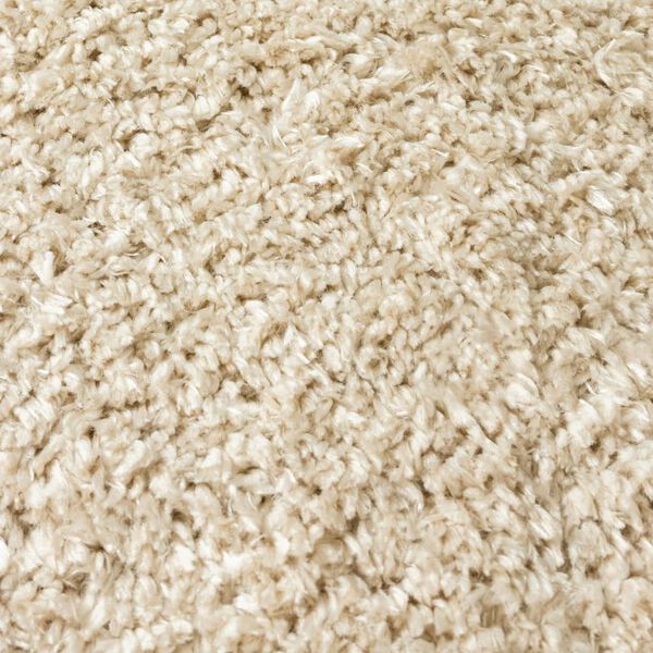 vidaXL Korkeanukkainen Shaggy matto beige 140x200 cm 50 mm
