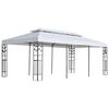 vidaXL Paviljongin kangas valkoinen 300 x 600 cm Polyesteri