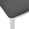 vidaXL Ruokatuoli 2 pcs Valkoinen ja Harmaa Kest&auml;v&auml; Kumipuinen