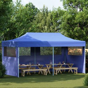 vidaXL Kokoontaitettava pop-up juhlateltta 3 x 6 m sininen