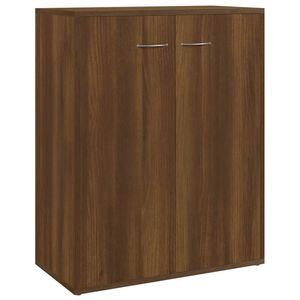 vidaXL Senkki ruskea tammi 60x30x75 cm tekninen puu