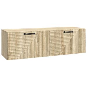 vidaXL Sein&auml;lle asennettava TV-kaappi Sonoma-tammi 98 x 31 x 30 cm