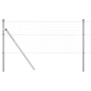 vidaXL Aitalatu Muut 52 pcs Harmaa 3,2 x 3,2 x 80 cm Teräs
