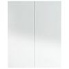 vidaXL LED kylpyhuoneen peilikaappi 60x15x75 cm MDF kiiltävä valkoinen