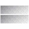 vidaXL Portaan askelma 2 kpl 100 x 30 cm Hopea Alumiini Suorakaide