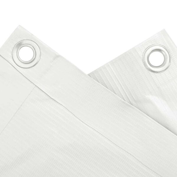 vidaXL Parvekkeen yksityisyyssuoja valkoinen 700x75 cm PVC