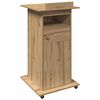 vidaXL Podium Artisan tammi Tekninen puu 55 x 55 x 107 cm