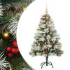 vidaXL Tekojoulukuusi LED -nauhavalot Vihre&auml; ja valkoinen 150 cm