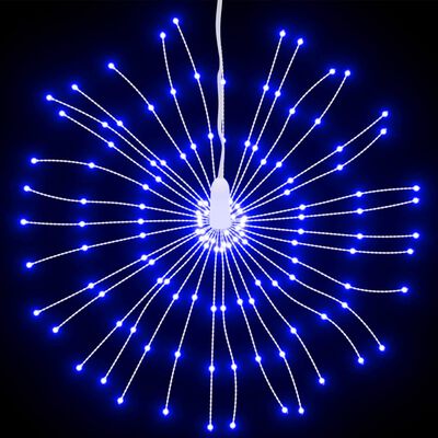 vidaXL Starburst jouluvalo 140 LED-valoa sininen 17 cm