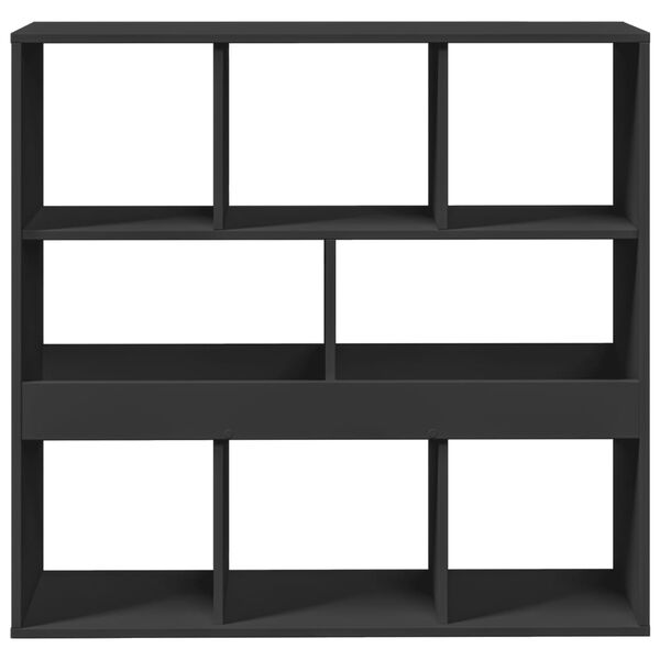 vidaXL Kirjahylly/tilanjakaja musta 100x33x94,5 cm