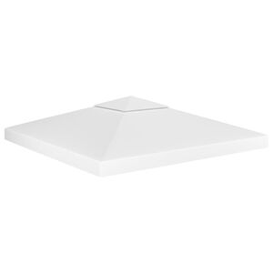 vidaXL 2-kerroksinen huvimajan katto 310 g/m&sup2; 3x3 m valkoinen