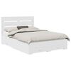 vidaXL S&auml;ngyn runko p&auml;&auml;tyll&auml; Valkoinen 5FT King Size Tekninen puu