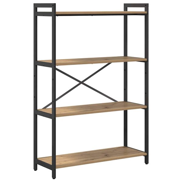 vidaXL Kirjahylly Artisan tammi 80 x 30 x 120 cm Tekninen puu