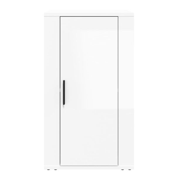 vidaXL Senkki korkeakiilto valkoinen 40x33x70 cm tekninen puu