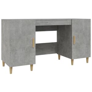 vidaXL Ty&ouml;p&ouml;yt&auml; betoninharmaa 140x50x75 cm tekninen puu