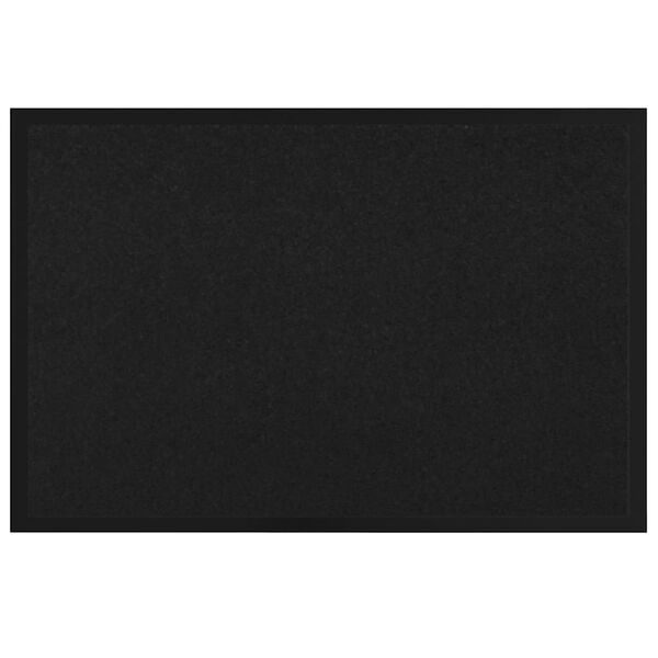 vidaXL Ovenmatto Musta 60 x 40 x 1.2 cm Teddykangas