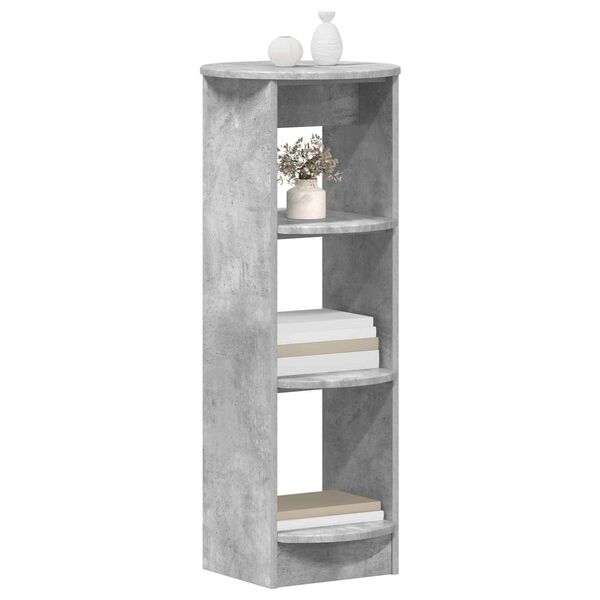 vidaXL Sivukaappi Betoni Harmaa 40 x 40 x 100 cm K&auml;sitelty puu