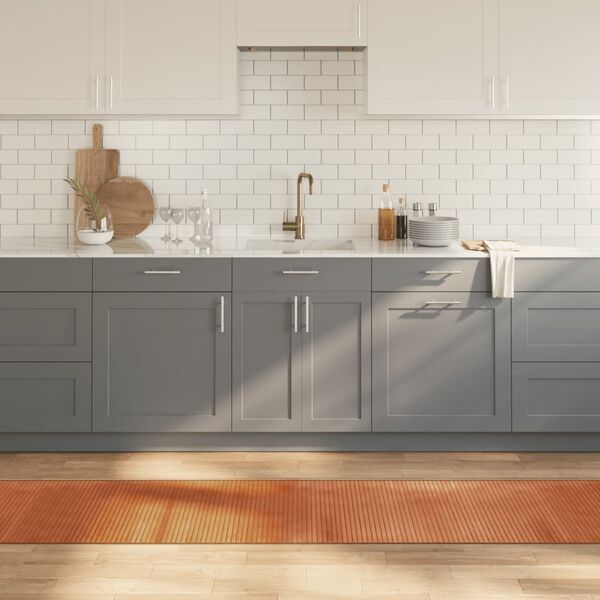 vidaXL Matto suorakaide ruskea 60x1000 cm bambu