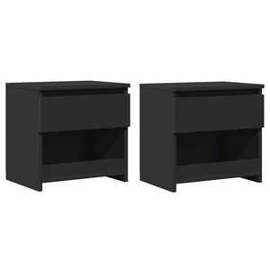vidaXL Y&ouml;p&ouml;yd&auml;t 2 kpl musta 40x30x39 cm tekninen puu