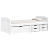 vidaXL Sohvas&auml;nky 5 laatikolla IRUN valkoinen 90x200 cm t&auml;ysi m&auml;nty