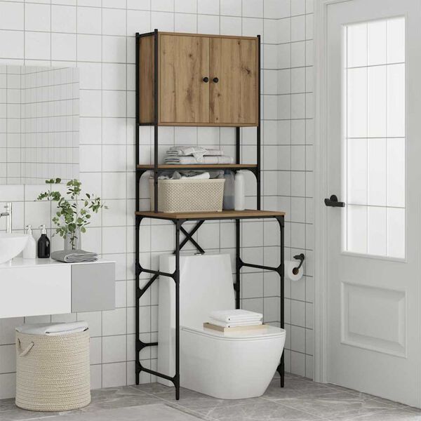 vidaXL Pesukonekaappi Artisan tammi 68 x 48,5 x 194 cm Tekninen puu