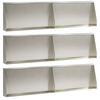 vidaXL Pato 6 kpl 80 x 12 x 30 cm Ruostumaton ter&auml;s Hopea