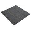 vidaXL Matto laatta Keskiharmaa raidoilla 50 x 50 cm 36 kpl