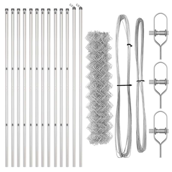 vidaXL Aitalatu Hopea 25 x 1 m (60 x 60 mm verkko) Ter&auml;s