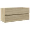 vidaXL Kylpyhuone allaskaappi Sonoma-tammi 100x38,5x45 cm tekninen puu