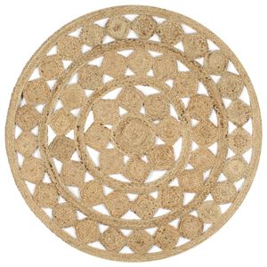 vidaXL K&auml;sintehty matto punottu juutti 120 cm