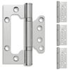 vidaXL Sarana 4 kpl 100 x 75 x 13 mm Hopea Ter&auml;s