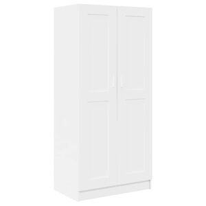 vidaXL Vaatekaappi valkoinen 82,5x51,5x180 cm tekninen puu