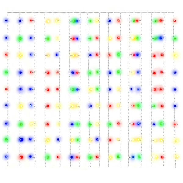 vidaXL LED-valonauhaverho keijuvalot 3x3 m 300xLED v&auml;rik&auml;s 8 toimintoa