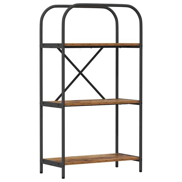 vidaXL Kirjahylly Vanha puu 60 x 30 x 109 cm Tekninen puu