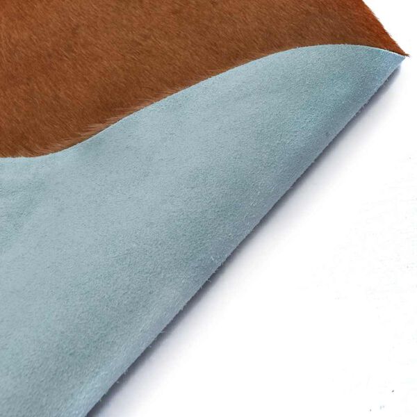 vidaXL Aito lehmäntaljamatto ruskea ja valkoinen 150x170 cm