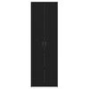 vidaXL Toimistokaappi Musta tammi. 60 x 32 x 190 cm Tekninen puu