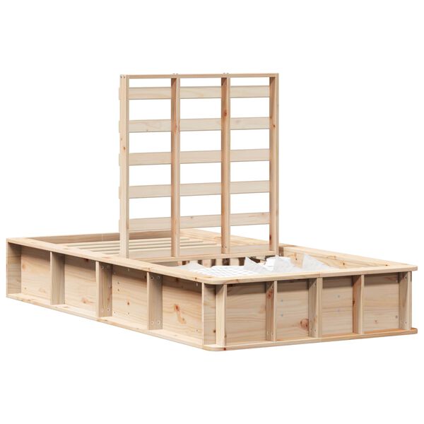 vidaXL S&auml;ngyn runko Ruskea 80 x 200 cm Massiivinen m&auml;nty