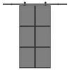 vidaXL liukuovi laitteistosarjalla 102,5x205 cm karkaistu lasi