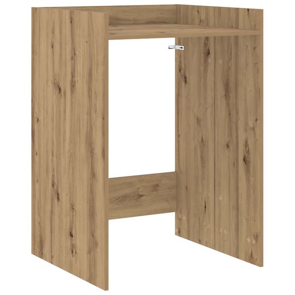 vidaXL Pyykinpesukonekaappi Taidekoivu 67,5 x 62 x 97 cm Tekninen puu