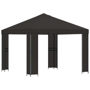 vidaXL Huvimaja 3 x 3 m Antrasiitti Polyesteri ja ter&auml;s 190 gsm