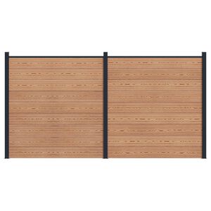 vidaXL Aidat Setti 2 pcs 353 x 186 cm WPC ja alumiini Ruskea