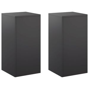 vidaXL Kasviteline 2 pcs Musta 30 x 30 x 60 cm Ter&auml;s