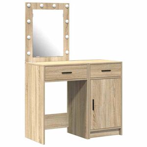 vidaXL Meikkip&ouml;yt&auml; 2 kpl Ruskea 50 x 41 x 135 cm Tekninen puu