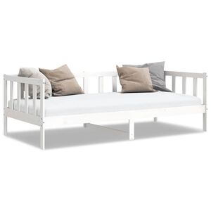 vidaXL P&auml;iv&auml;vuode valkoinen t&auml;ysi m&auml;nty 90x200 cm