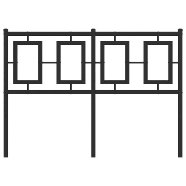 vidaXL Metallinen vaihtop&auml;&auml;ty musta 120 cm
